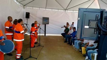 locação de microfones e sonorização para evento da Comlurb